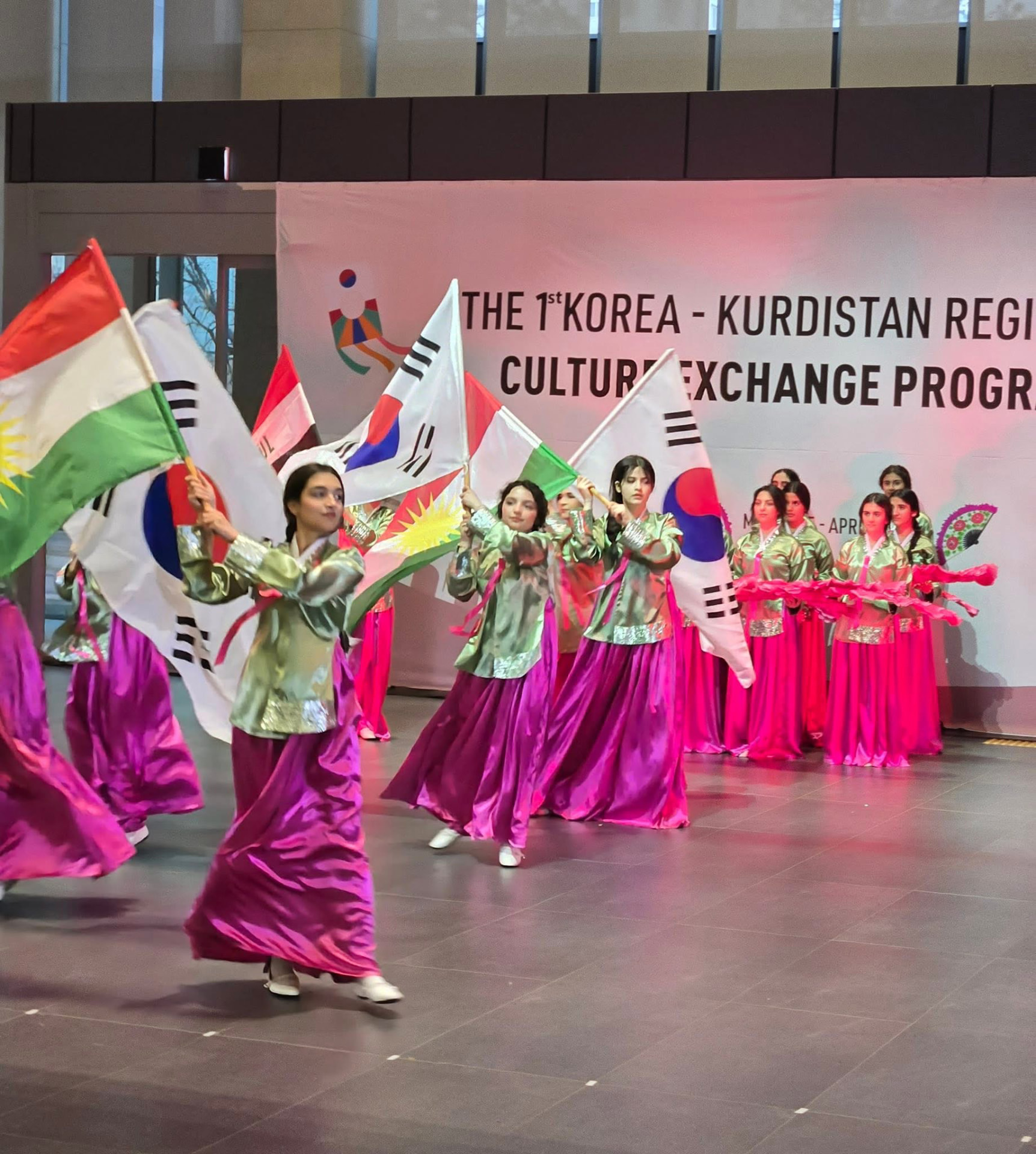 Korea–Kurdistan Culture Exchange Program group photograph in Seoul